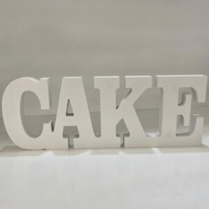 White Cake Signage