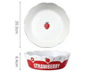 Strawberry pie dish