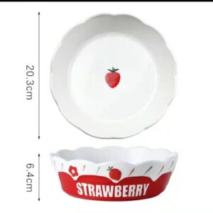 Strawberry pie dish