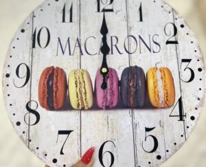 3D macaron Wall clock