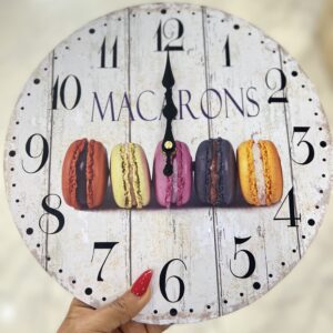 3D macaron Wall clock