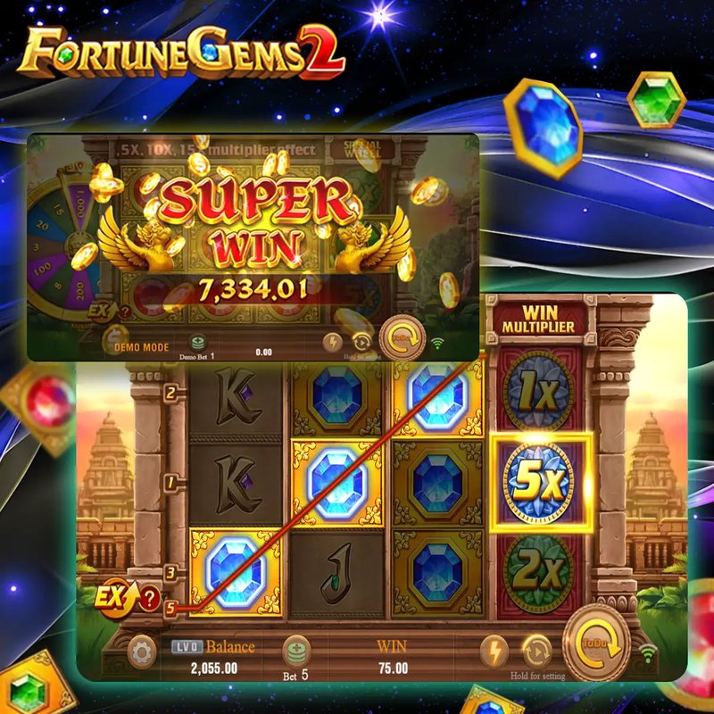 Bermain Fortune Gems 2 Slot untuk Menangkan Jackpot Besar di Tada Games - overview